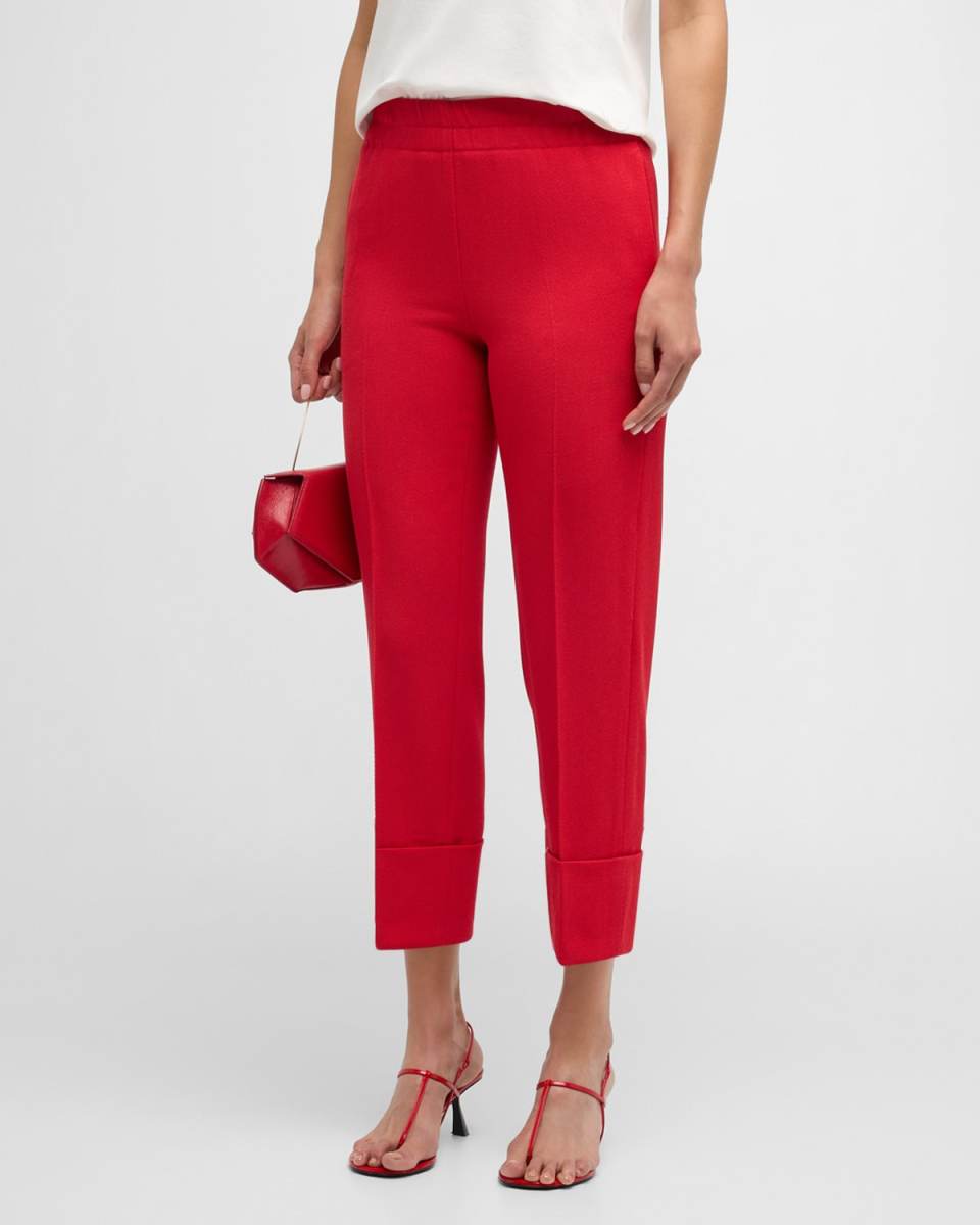 Farell Tapered Wool Tricotine Pants